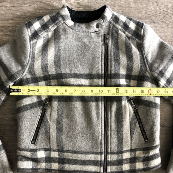 GAP Moto Wool Blend Biker Crop Jacket - Picture 7 of 10